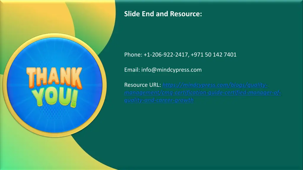 slide end and resource