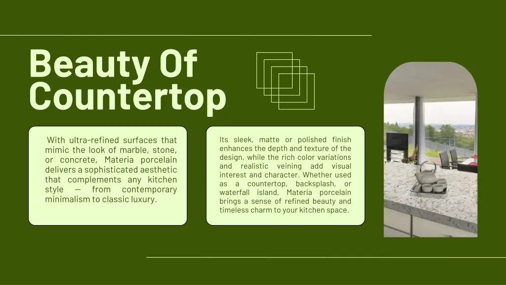 beauty of countertop