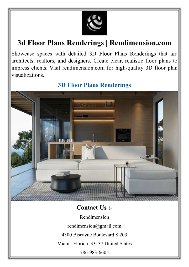 3d floor plans renderings rendimension com