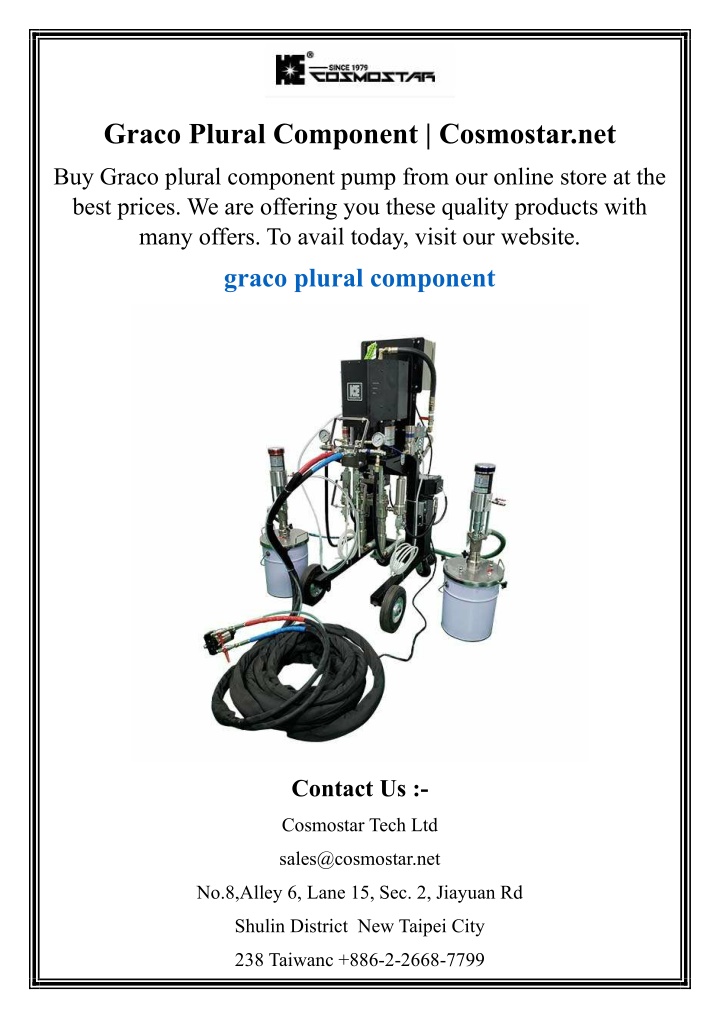 graco plural component cosmostar net