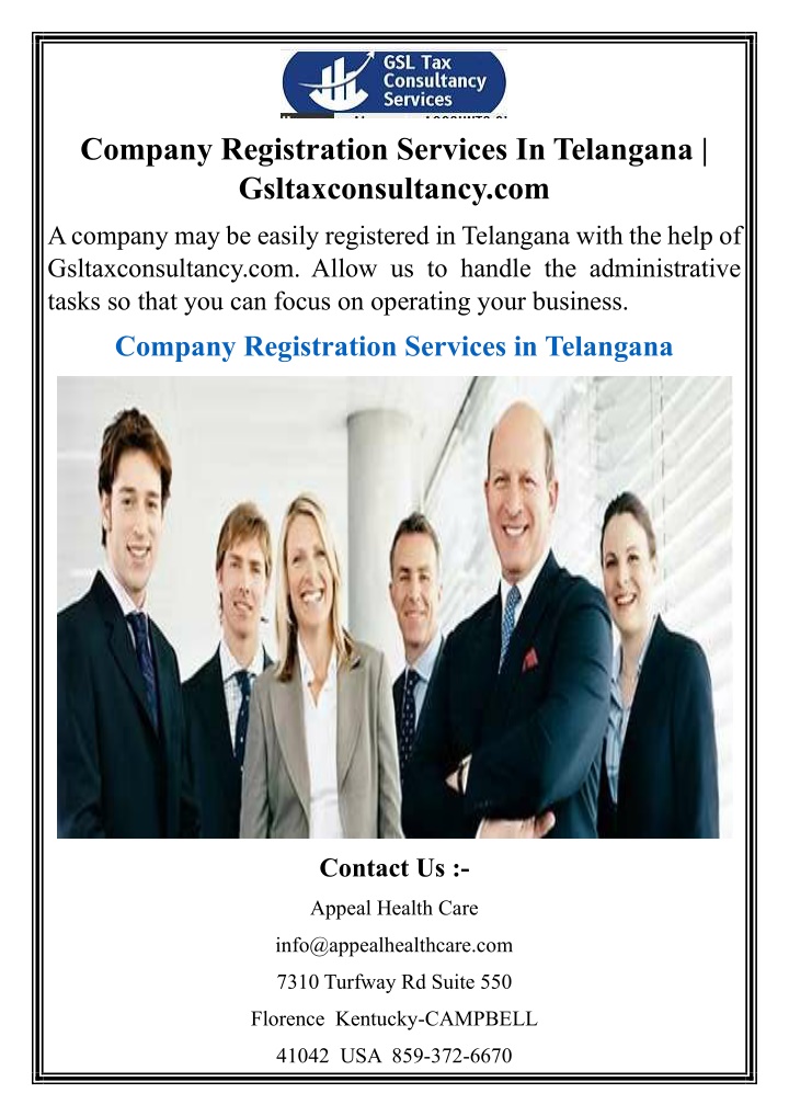 company registration services in telangana