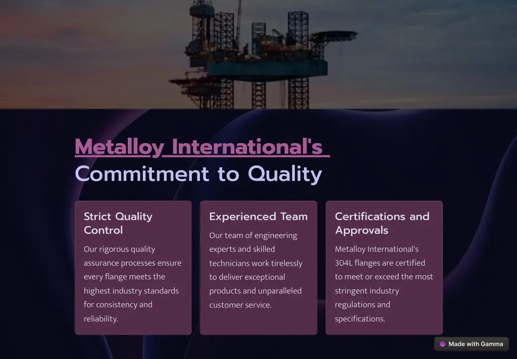 metalloy international s commitment to quality