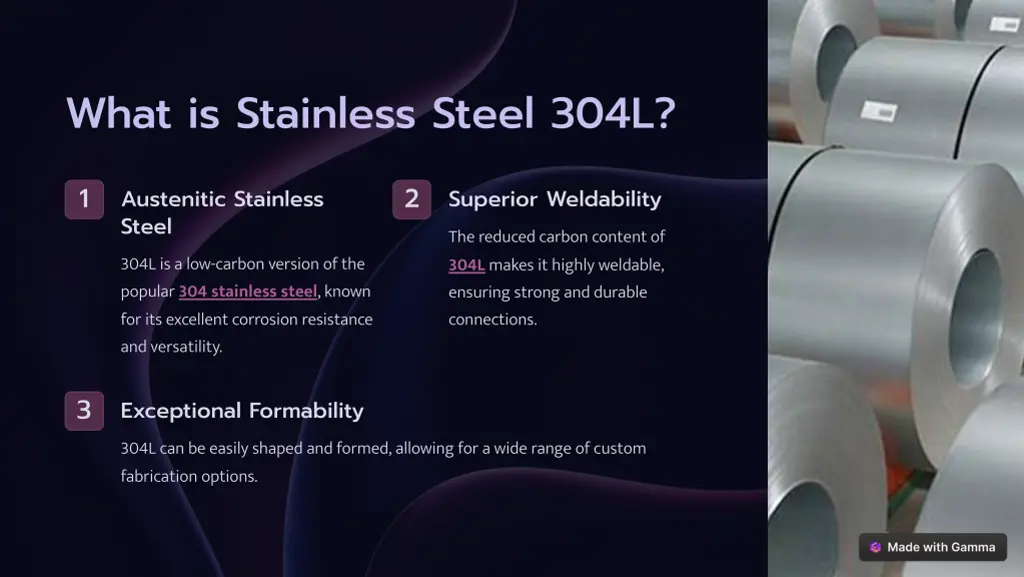 what is stainless steel 304l