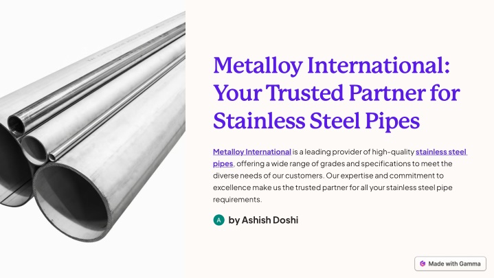 metalloy international your trusted partner