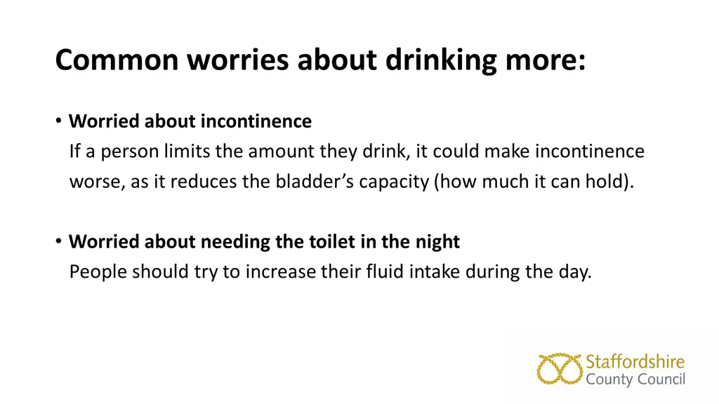 common worries about drinking more