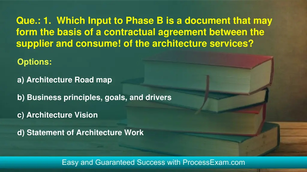 que 1 which input to phase b is a document that