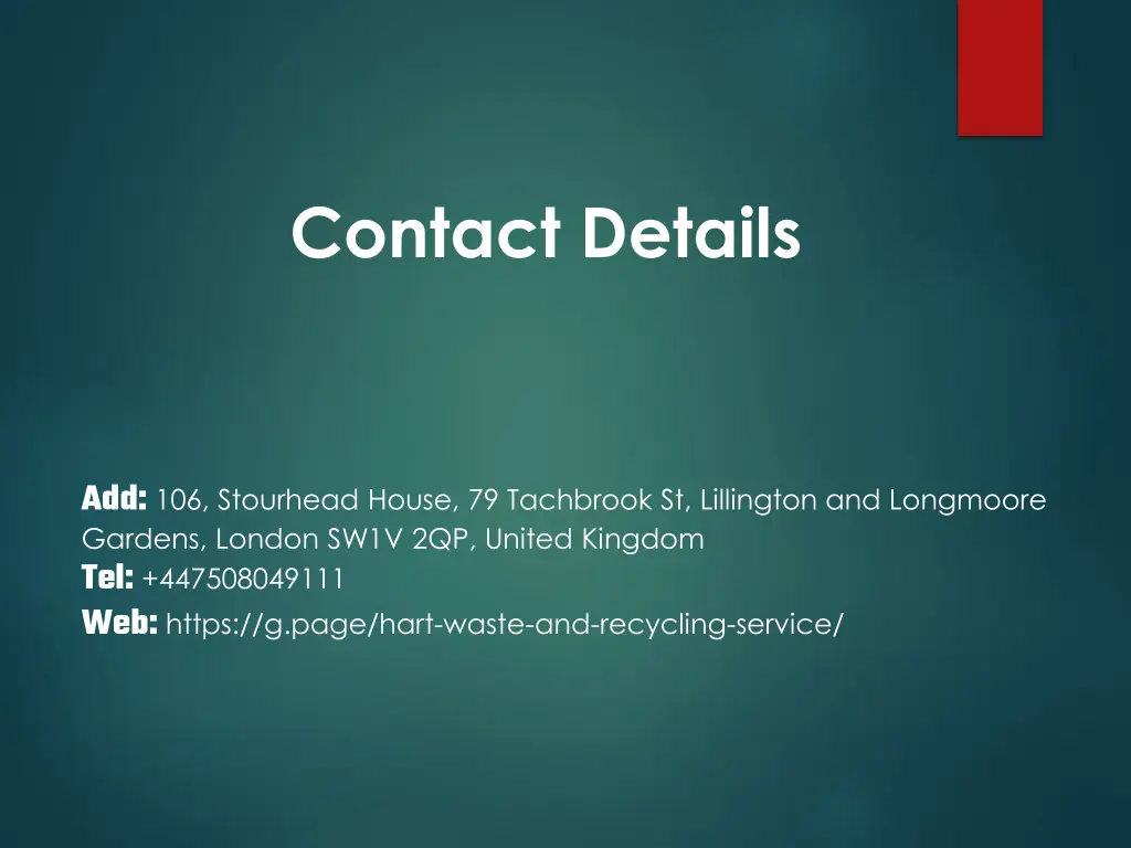 contact details