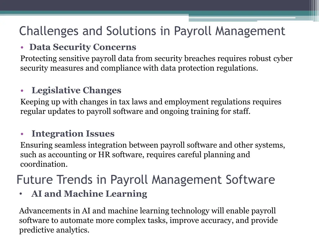 challenges and solutions in payroll management