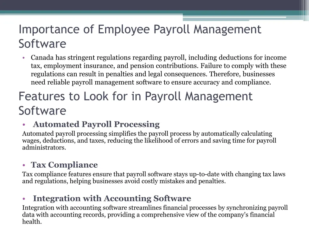 importance of employee payroll management