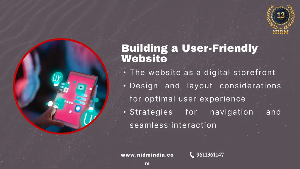 building a user friendly website the website