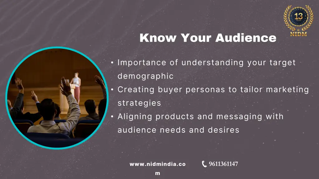 know your audience