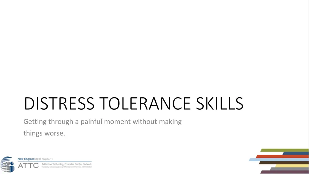distress tolerance skills