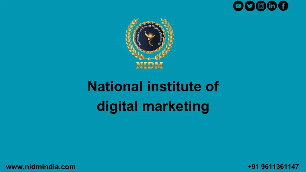 national institute of digital marketing