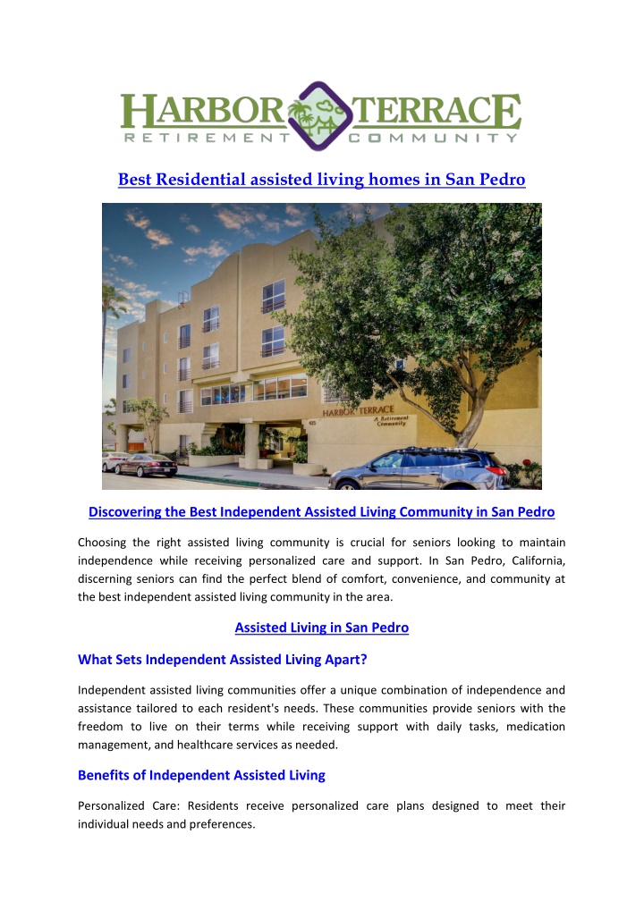 best residential assisted living homes