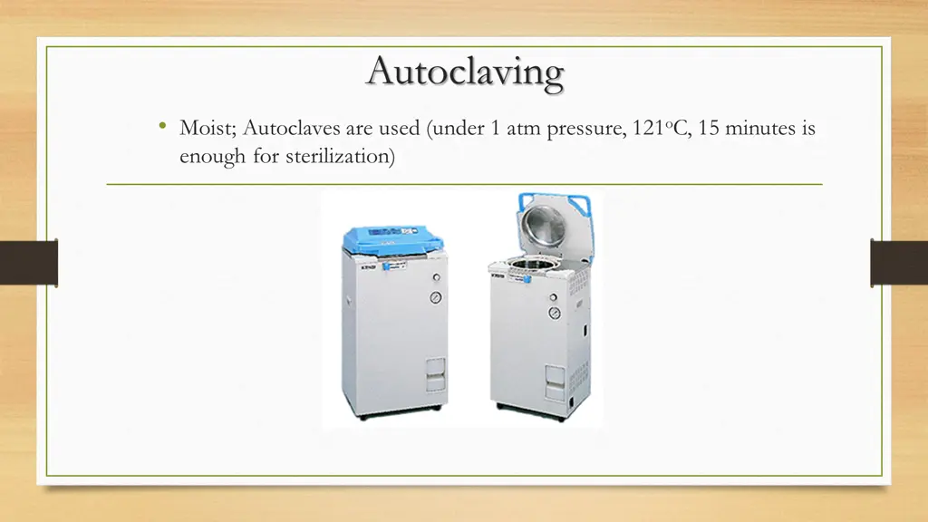 autoclaving