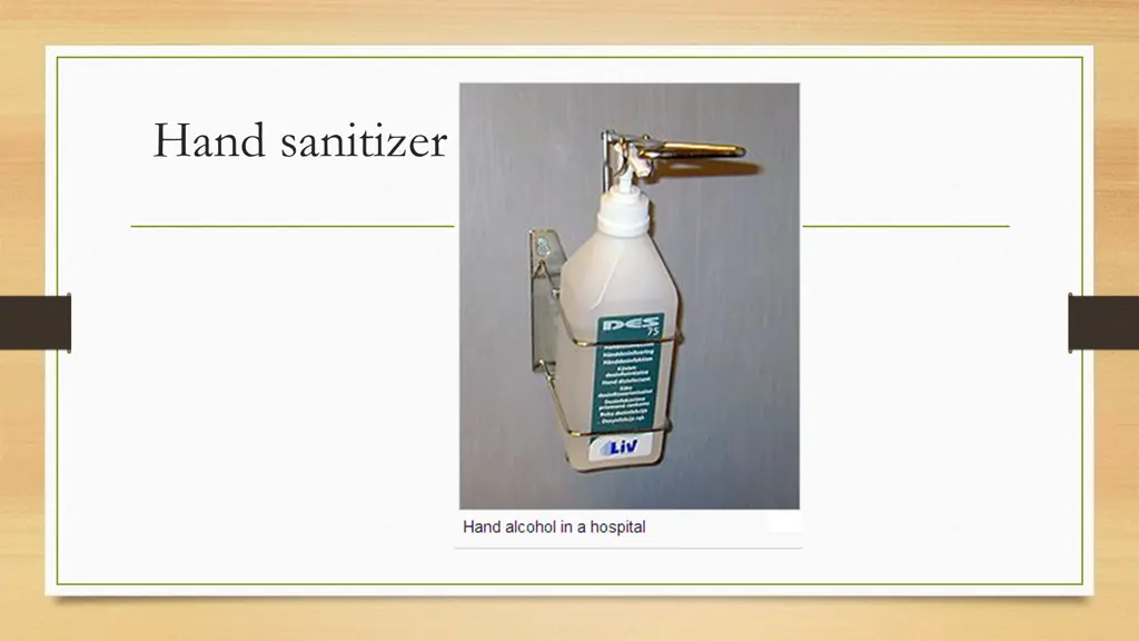 hand sanitizer