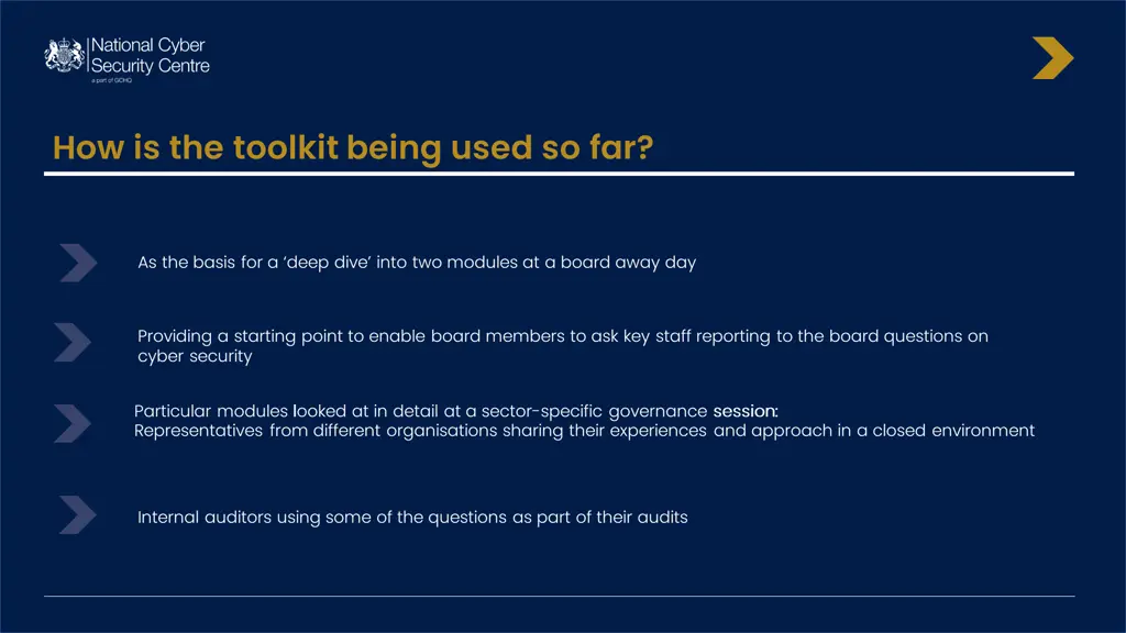 how is the toolkit being used so far