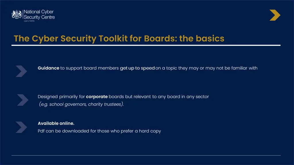 the cyber security toolkit for boards the basics