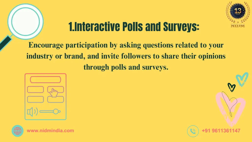 1 interactive polls and surveys