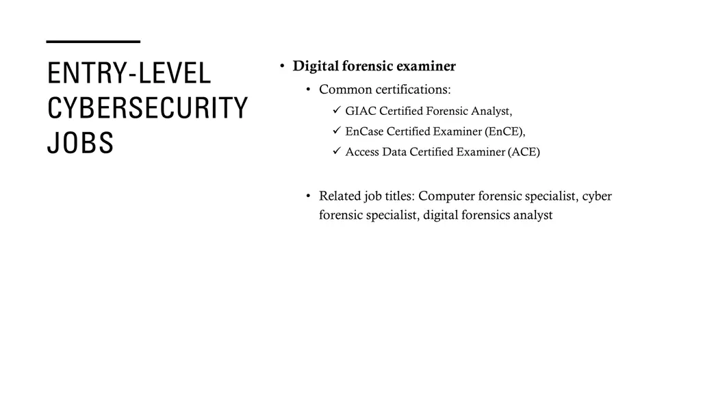 entry level cybersecurity jobs