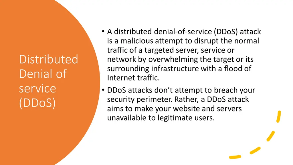 a distributed denial of service ddos attack