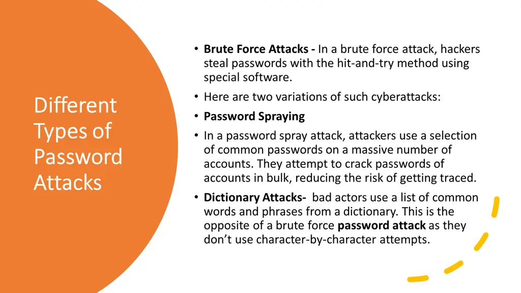 brute force attacks in a brute force attack