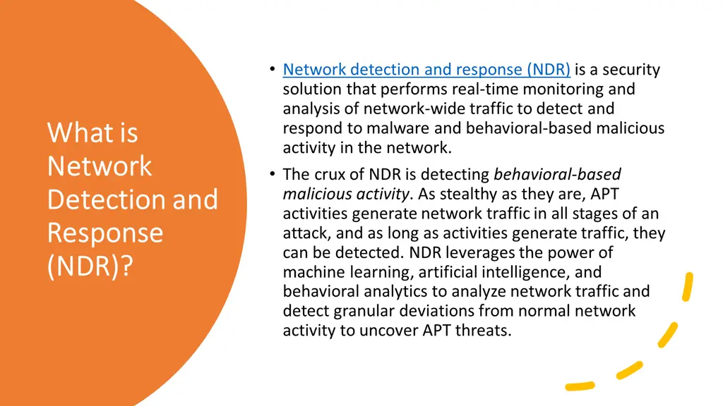 network detection and response ndr is a security