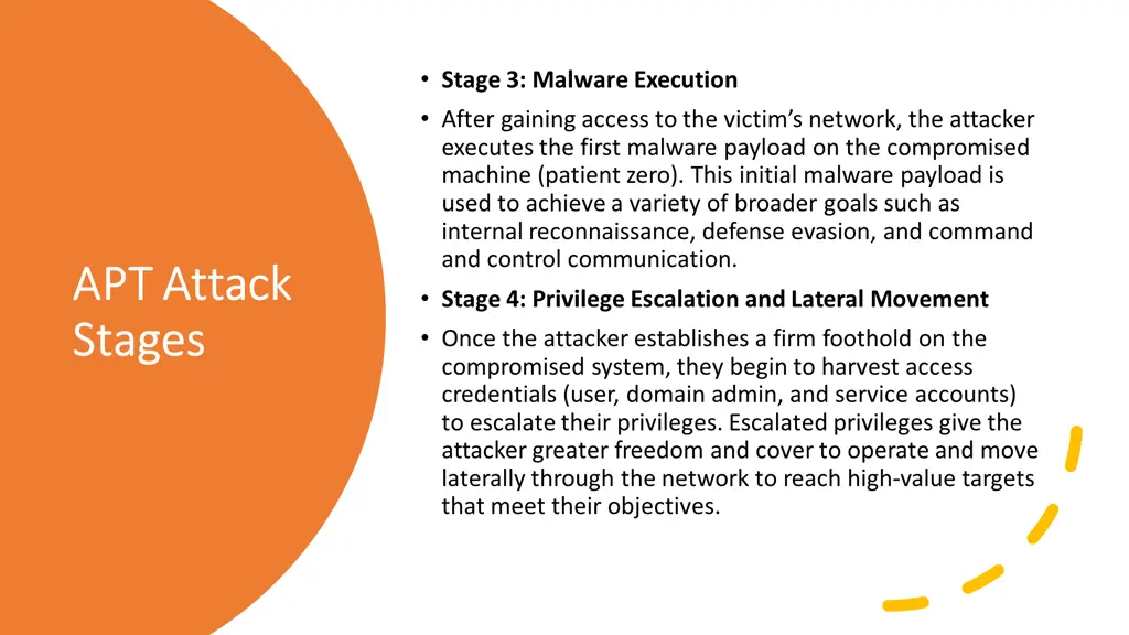 stage 3 malware execution after gaining access