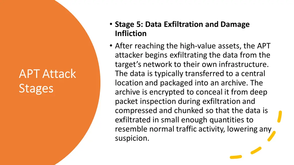 stage 5 data exfiltration and damage infliction