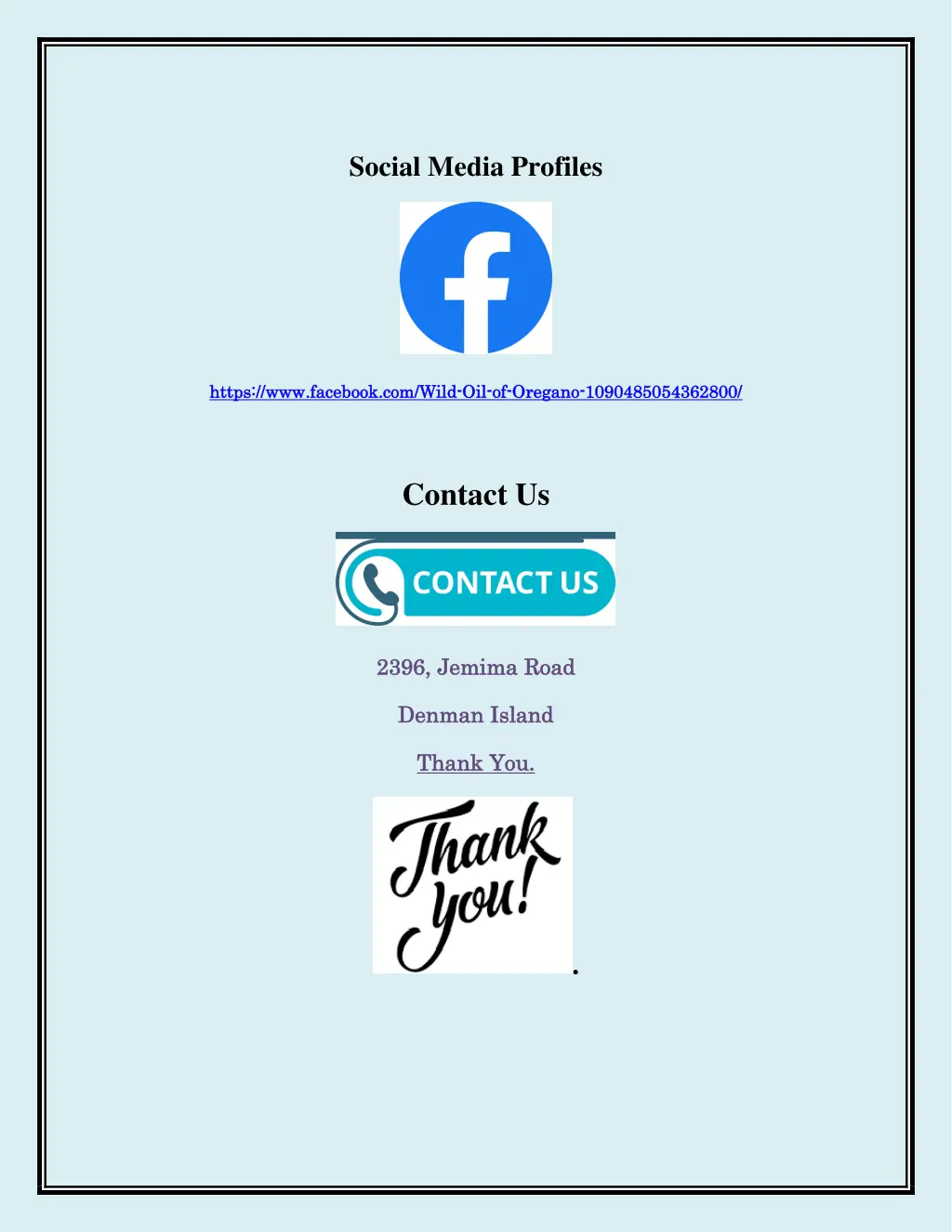 social media profiles