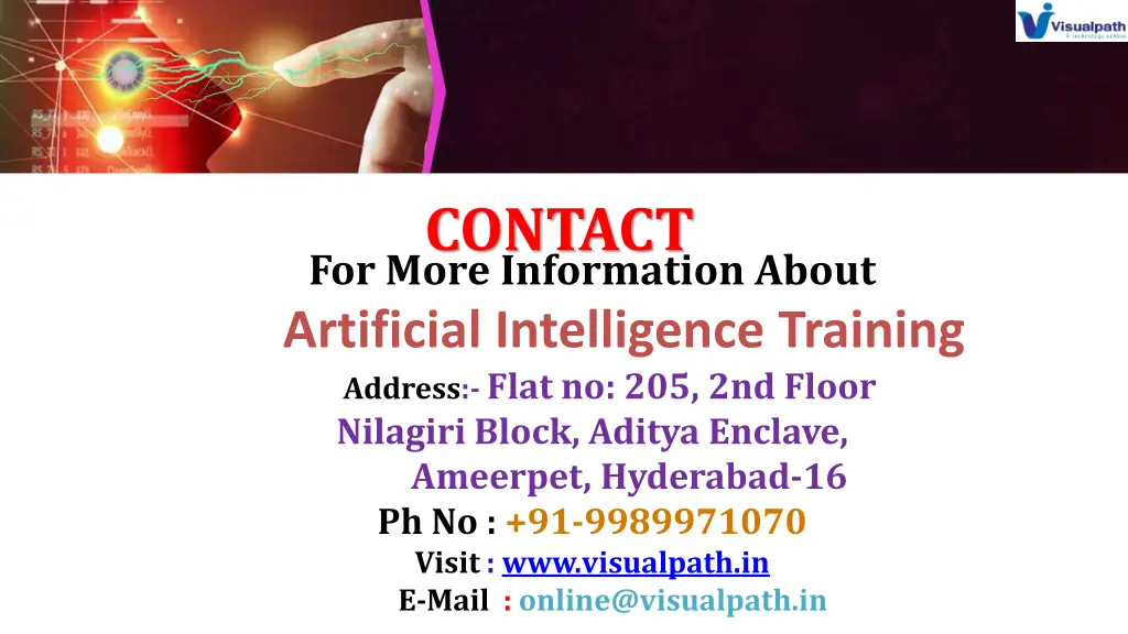 contact for more information about artificial