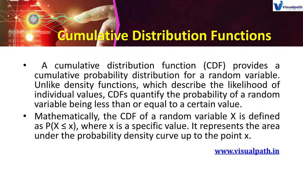 cumulative distribution functions