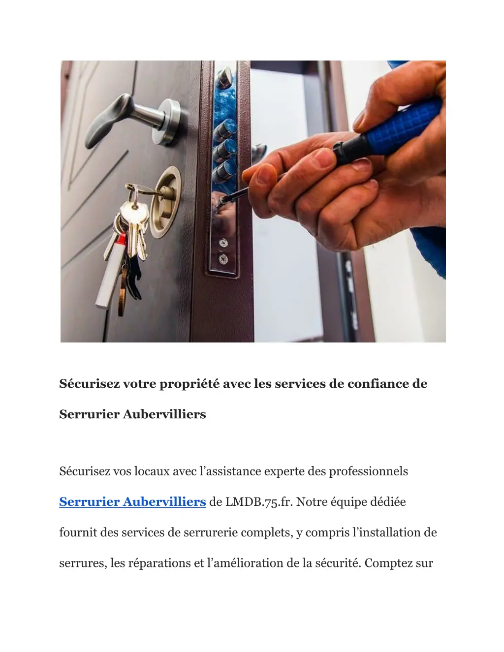 s curisez votre propri t avec les services