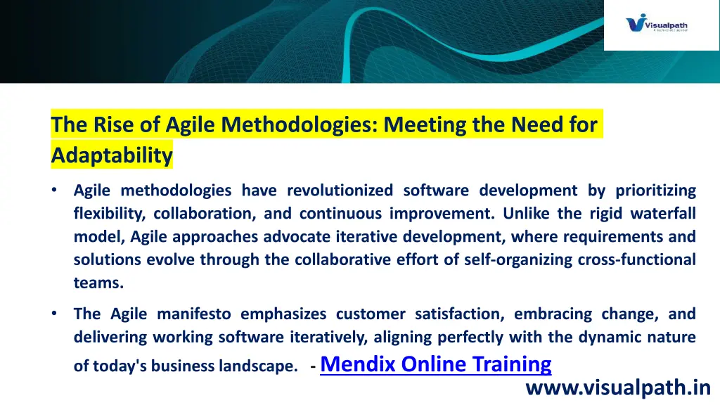 the rise of agile methodologies meeting the need