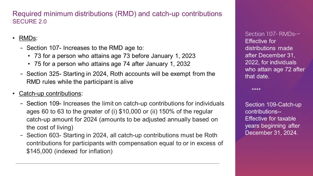 required minimum distributions rmd and catch