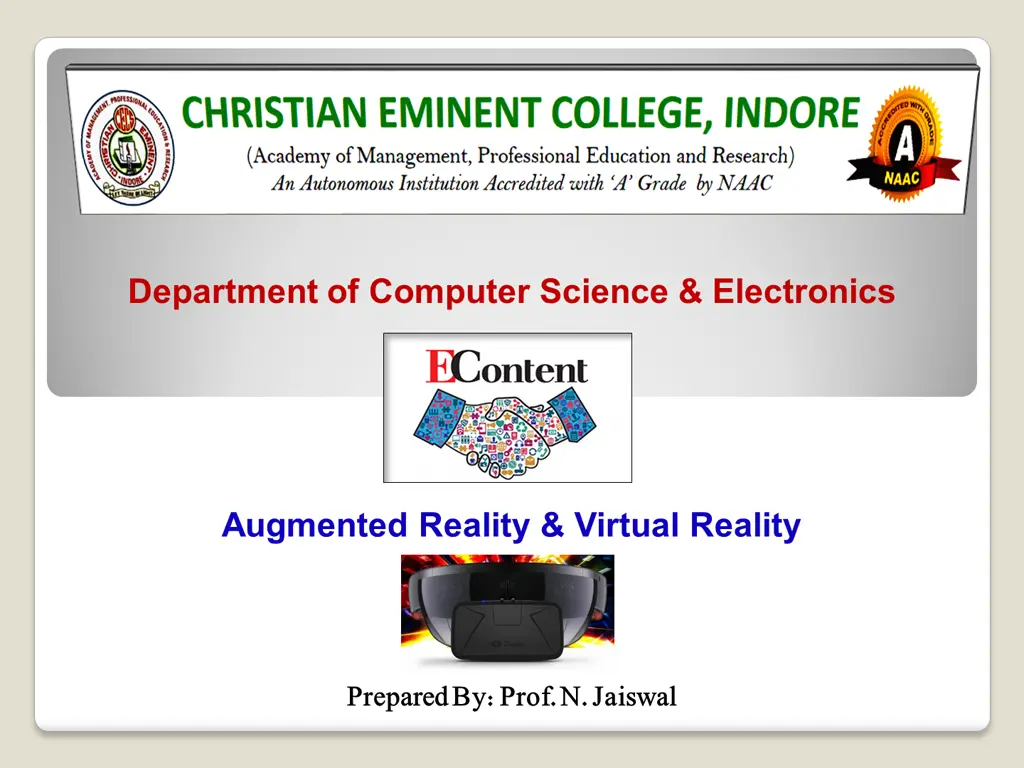 department of computer science electronics