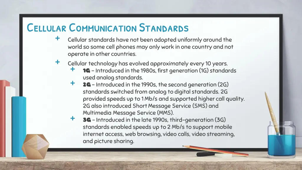 cellular communication standards cellular