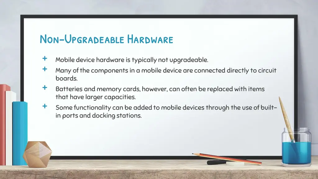 non non upgradeable hardware upgradeable hardware