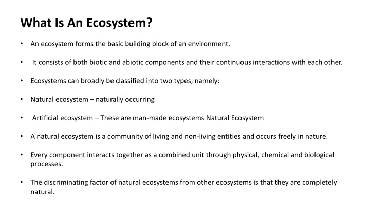 what is an ecosystem