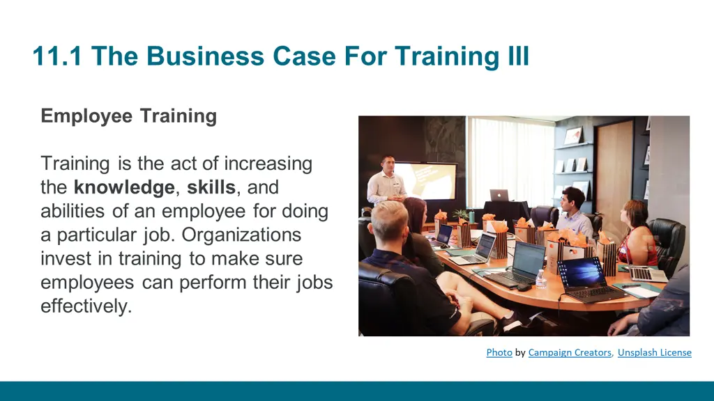 11 1 the business case for training iii