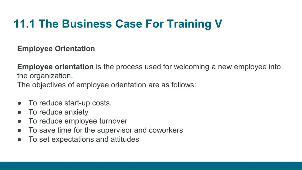 11 1 the business case for training v