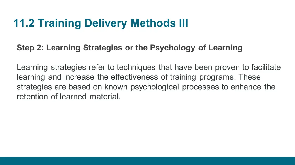 11 2 training delivery methods iii