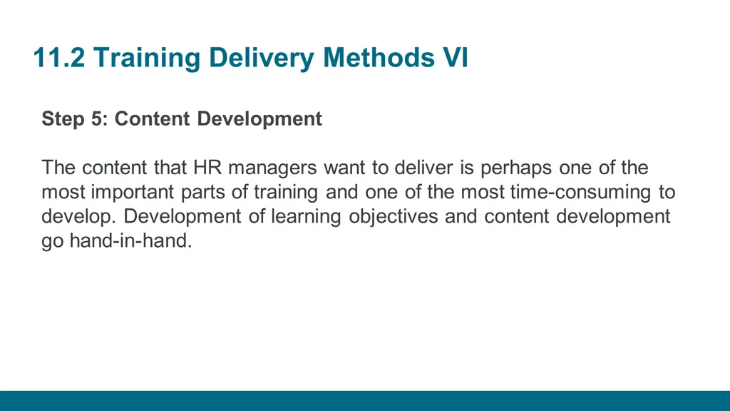 11 2 training delivery methods vi