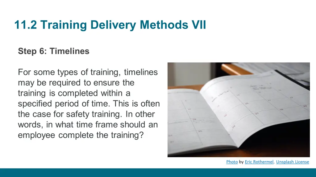 11 2 training delivery methods vii