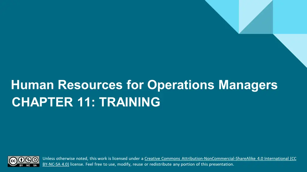 human resources for operations managers chapter