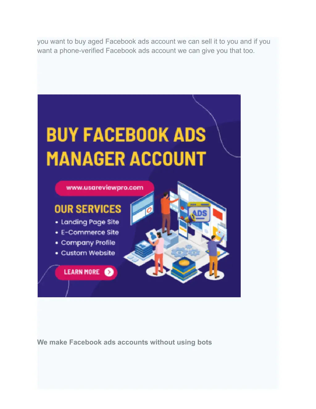 you want to buy aged facebook ads account