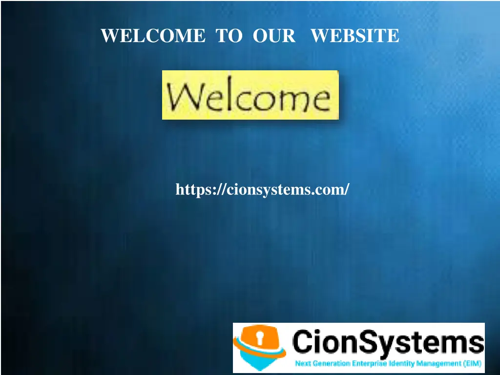 welcome to our website