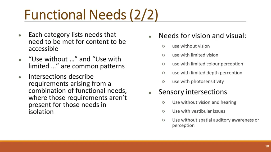 functional needs 2 2 functional needs 2 2
