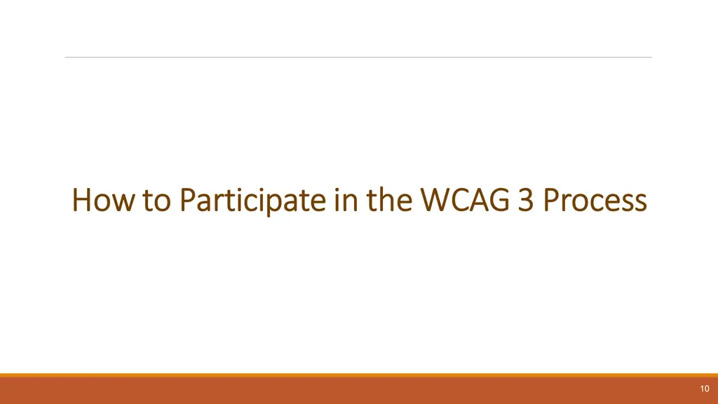 how to participate in the wcag 3 process