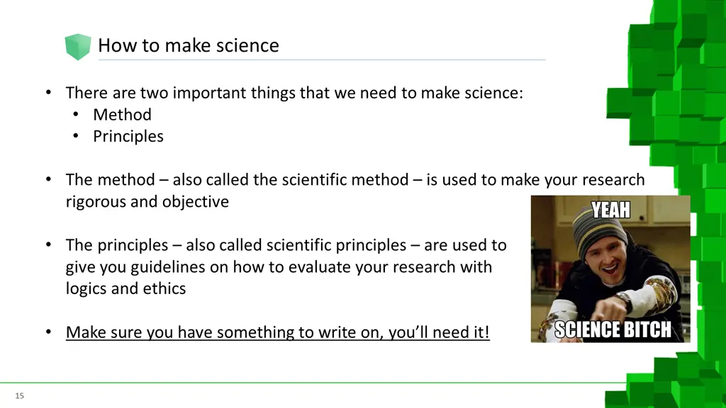 how to make science